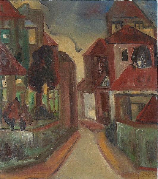 Georges Jansoone Street view France oil painting art